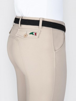 Equiline Stoffknie Damen Reithose Boston Beige 36 (IT 40)