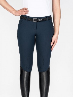 Equiline Stoffknie Damen Reithose Boston blau