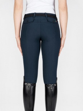 Equiline Stoffknie Damen Reithose Boston blau