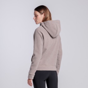 Cavalleria Toscana Damen Fleece Zip Hoodie Cipria
