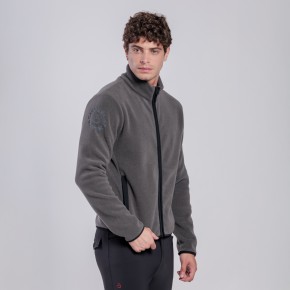 Cavalleria Toscana Herren Fleece Hoodie Charcoal Grey