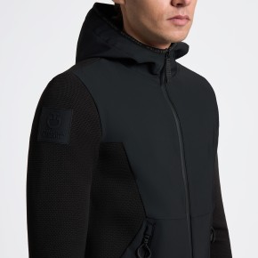 Cavalleria Toscana Technical Knit Softshell Jacke Herren Schwarz L