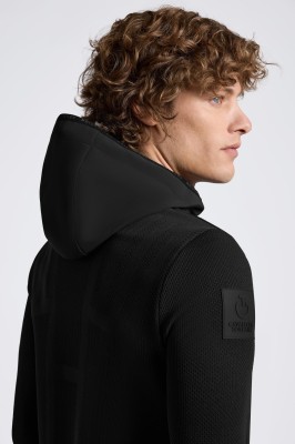 Cavalleria Toscana Herren Tech Knit Softshell Jacke Schwarz