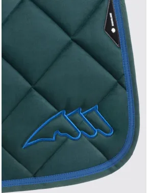 Equiline Dressur Schabracke EQ Chroma mit Fliegenmütze Grün/Blau