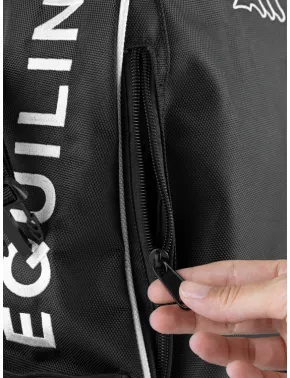 Equiline Rucksack mit Helmhalterung Caleb Schwarz