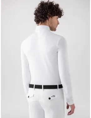 Equiline Herren Turniershirt Langarm David Weiß