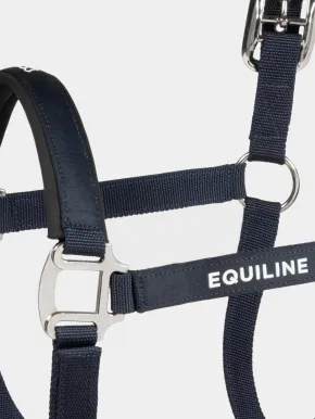 Equiline Halfter Terry mit gummiertem Logo Blau