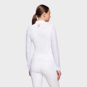 Samshield Damen Langarm Turniershirt Faustine Weiß
