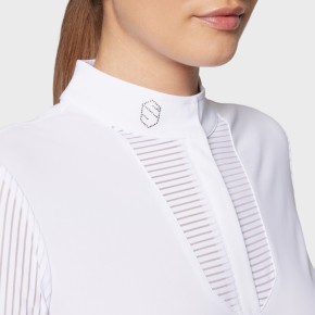 Samshield Damen Langarm Turniershirt Faustine Weiß