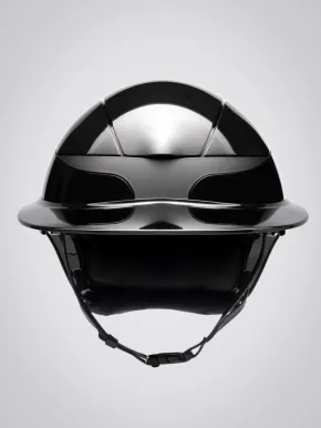 Equiline Reithelm Xanto Sonnen-Visier Schwarz Glänzend