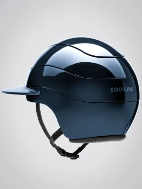 Equiline Reithelm Xanto Sonnen-Visier Blau Glänzend