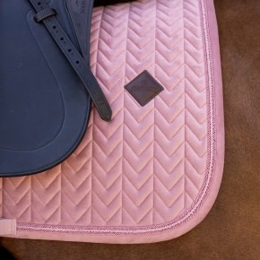 Kentucky Schabracke VELVET Mini Pearls Dressur Altrosa