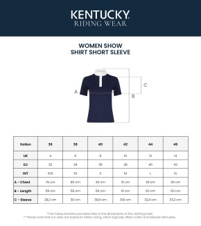 Kentucky Damen Turniershirt Kurzarm Classic Navy