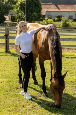 Kentucky Damen Turniershirt Kurzarm Classic Weiß