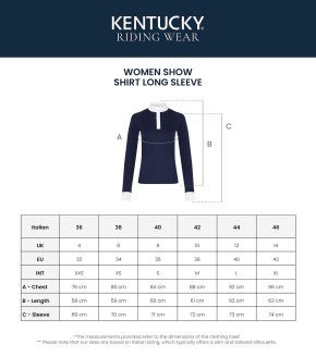Kentucky Damen Turniershirt Langarm Heritage Air Hellgrau