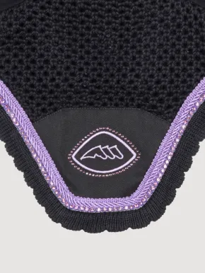 Equiline Fliegenhaube EQGloc Schwarz/Lila