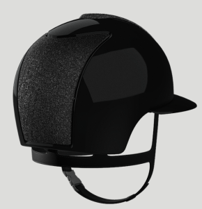 Kep Reithelm mit Inlay Cromo 2.0 Luminor swarovski Frame Polo schwarz 53M