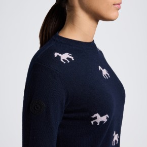 Cavalleria Toscana Cashmere Blend Pullover für Mädchen navy