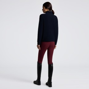 Cavalleria Toscana Rollkragen Pullover Wolle Damen Navy