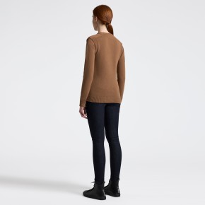 Cavalleria Toscana Pullover Wolle Damen Camel
