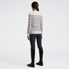 Cavalleria Toscana Damen Merino-Pullover Brich/Charcoal
