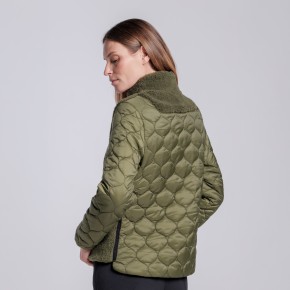 Cavalleria Toscana Damen Teddyfleece-Jacke Winter Moos