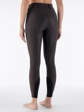 Equiline Damen Vollgrip Reithose Highwaist Eqcrystalef Coffee Bean