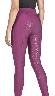 Equiline Damenleggings Gellef Fullgrip wood violet S