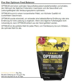 NAF Optimum Feed Balancer