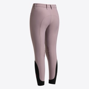 Cavalleria Toscana Mädchen Reithose Herz-Kniegrip Grape Shake