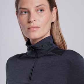 Cavalleria Toscana Damen Langarm Trainingsshirt Navy