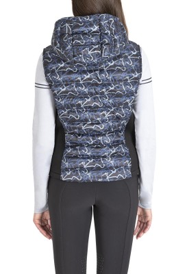 Equiline Damen Weste Elime Allover Blue