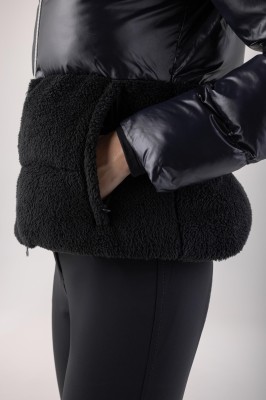 Equiline Damen Teddyjacke Geddy Schwarz