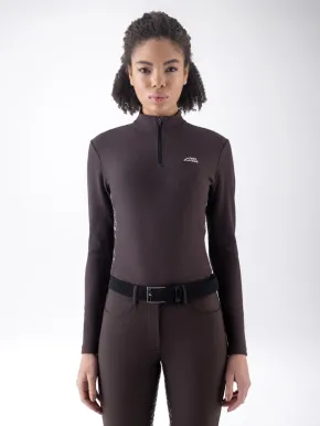 Equiline Damen Trainingsshirt langarm EQEble Coffee Bean