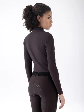 Equiline Damen Trainingsshirt langarm EQEble Coffee Bean