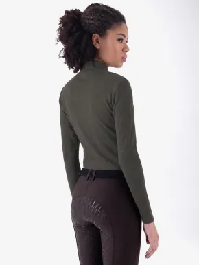 Equiline Damen Trainingsshirt langarm EQEble Olive Night