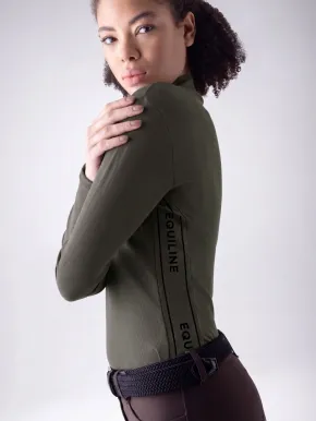 Equiline Damen Trainingsshirt langarm EQEble Olive Night