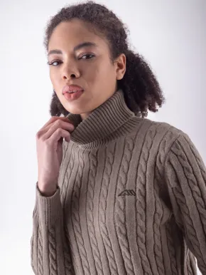 Equiline Damen Rollkragenpullover EQLover Greige