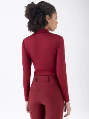 Equiline Damen Trainingsshirt langarm EQGlin Alpine Plum