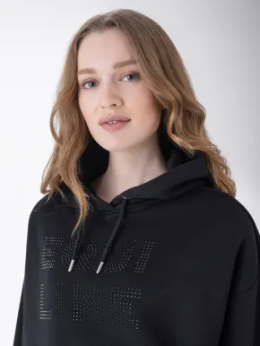 Equiline Damen Hoodie EQGlam Oversize schwarz
