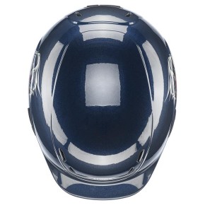 Uvex Kinder Reithelm Kidoxx Flower Shiny Blau