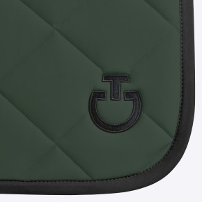 Cavalleria Toscana Dressur Schabracke Diamond Quilted Jungle Green/Black