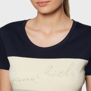 Samshield Damen T-Shirt Alba Crystal Navy/Pistaccio
