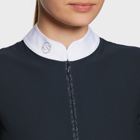 Samshield Damen Turniershirt Aloise Air Kurzarm Navy S