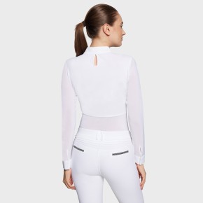 Samshield Damen Turniershirt Aloise Boreal Langarm Weiß