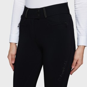 Samshield Damen Kniegrip Reithose Highwaist Claranova Schwarz