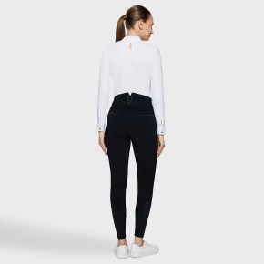Samshield Damen Kniegrip Reithose Highwaist Claranova Schwarz