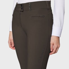 Samshield Damen Vollgrip Reithose Highwaist Clara Premium Mocha