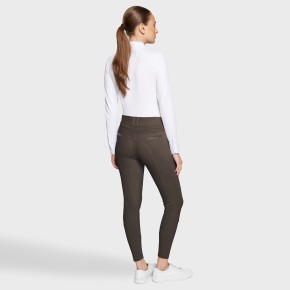 Samshield Damen Vollgrip Reithose Highwaist Clara Premium Mocha