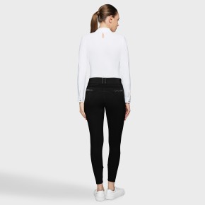 Samshield Damen Kniegrip Reithose Highwaist Clara Premium schwarz
